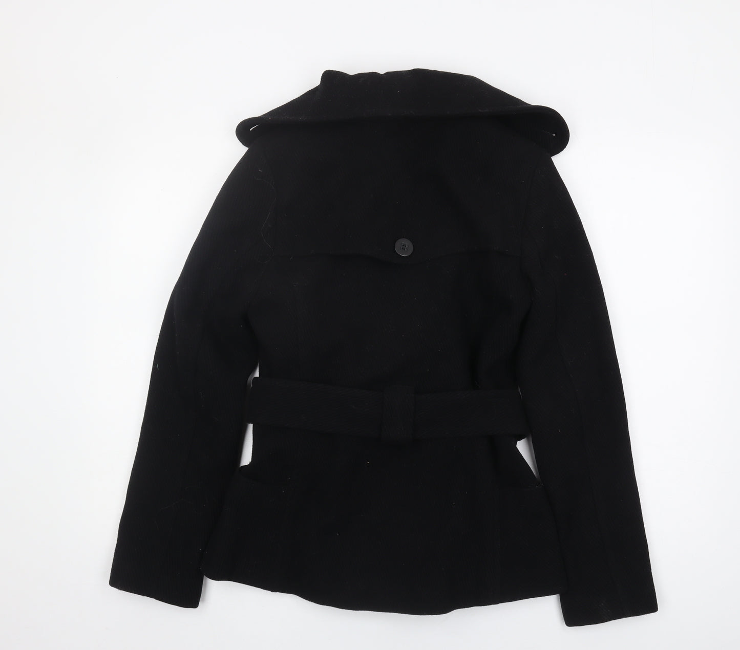 H&M Women's Black Wool Pea Coat Size 6