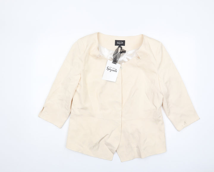 Per Una Speziale Women’s Beige Suit Jacket Size 18