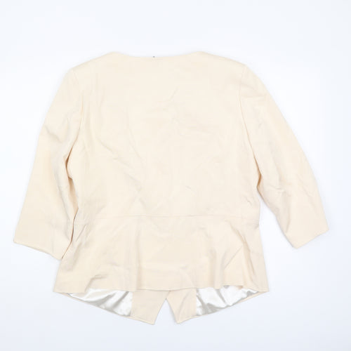 Per Una Speziale Women’s Beige Suit Jacket Size 18