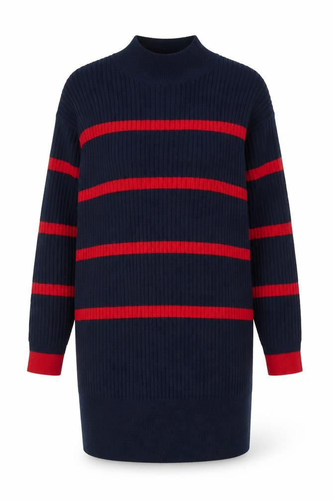 Front view of Marks & Spencer Women's Black Striped jumper M