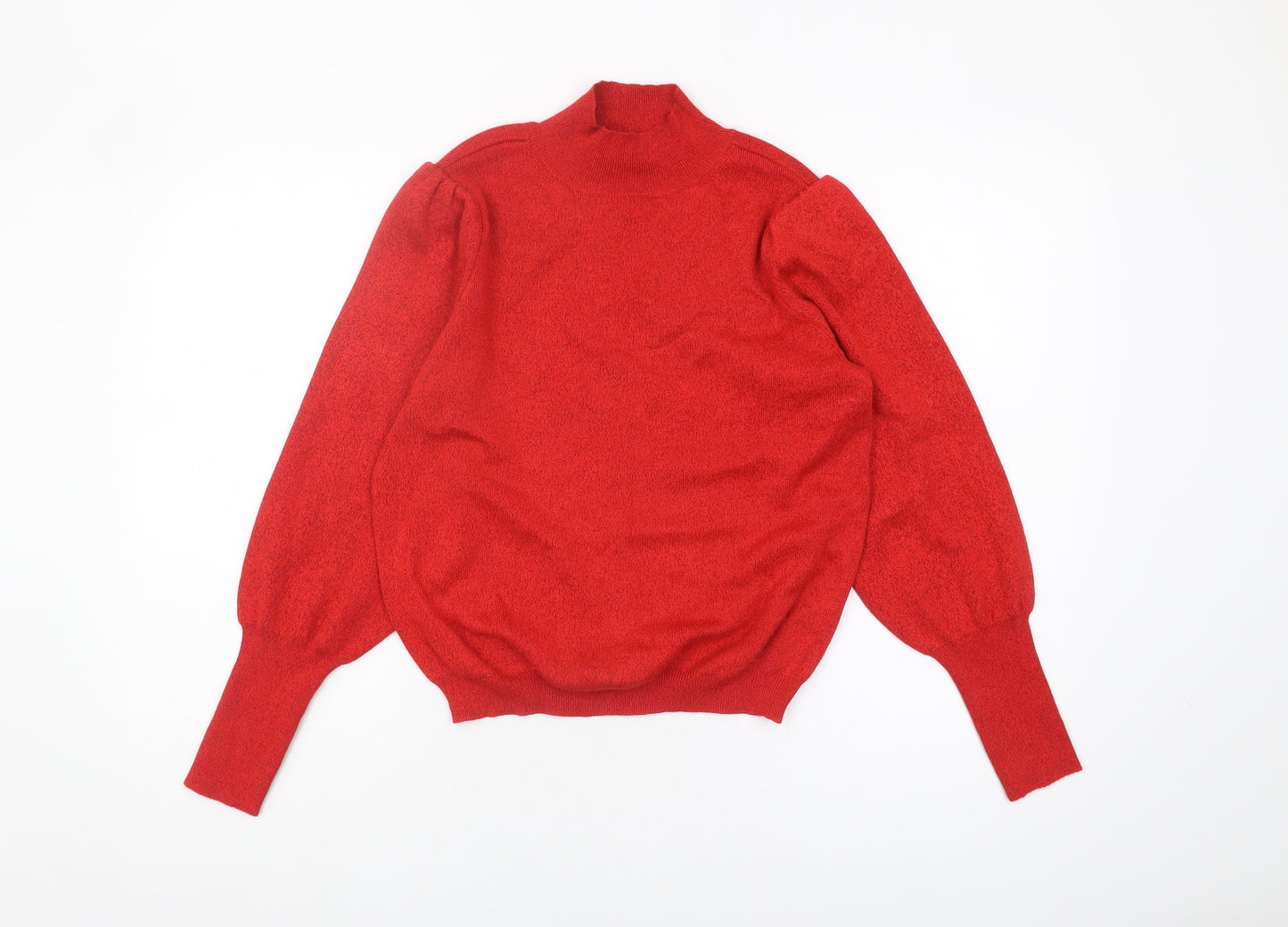 Marks and Spencer Women's Red Pullover Jumper High Neck