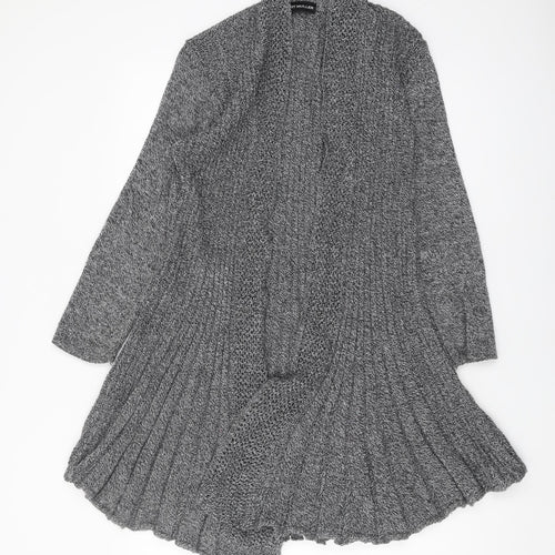 Kurt Muller Women's Grey Cardigan M Collared Style
