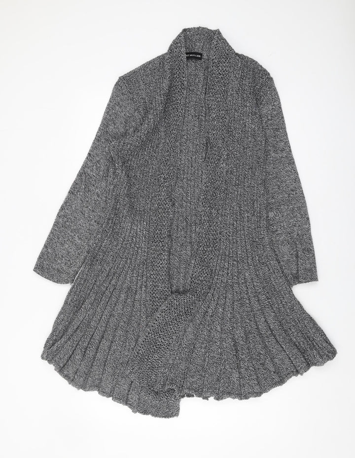 Kurt Muller Women's Grey Cardigan M Collared Style