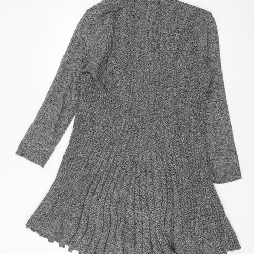 Kurt Muller Women's Grey Cardigan M Collared Style