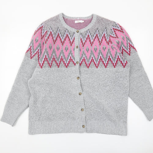 Cotton Traders Women's Grey Cardigan Size 20 Plus