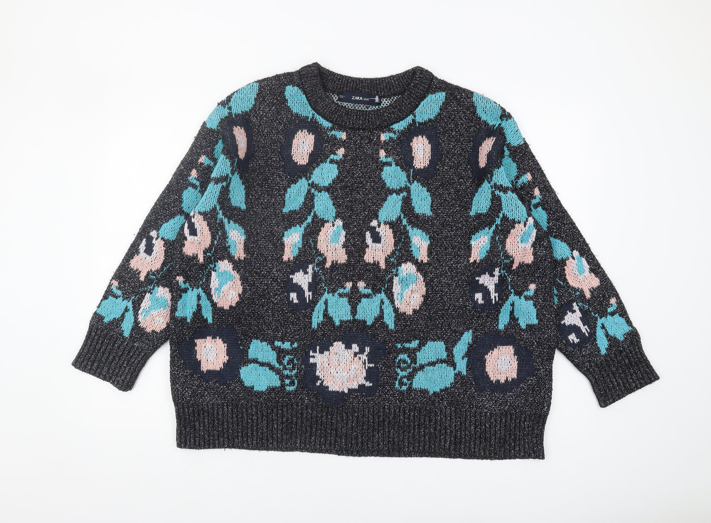 Zara Women’s Multicoloured Pullover Jumper Size M