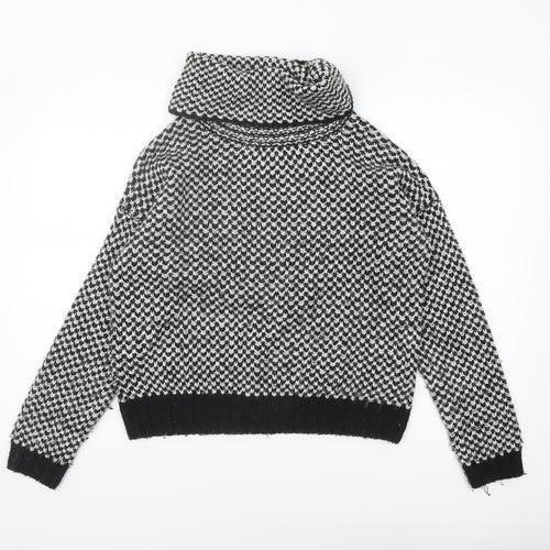 New Look Women's Black Cowl Neck Pullover M