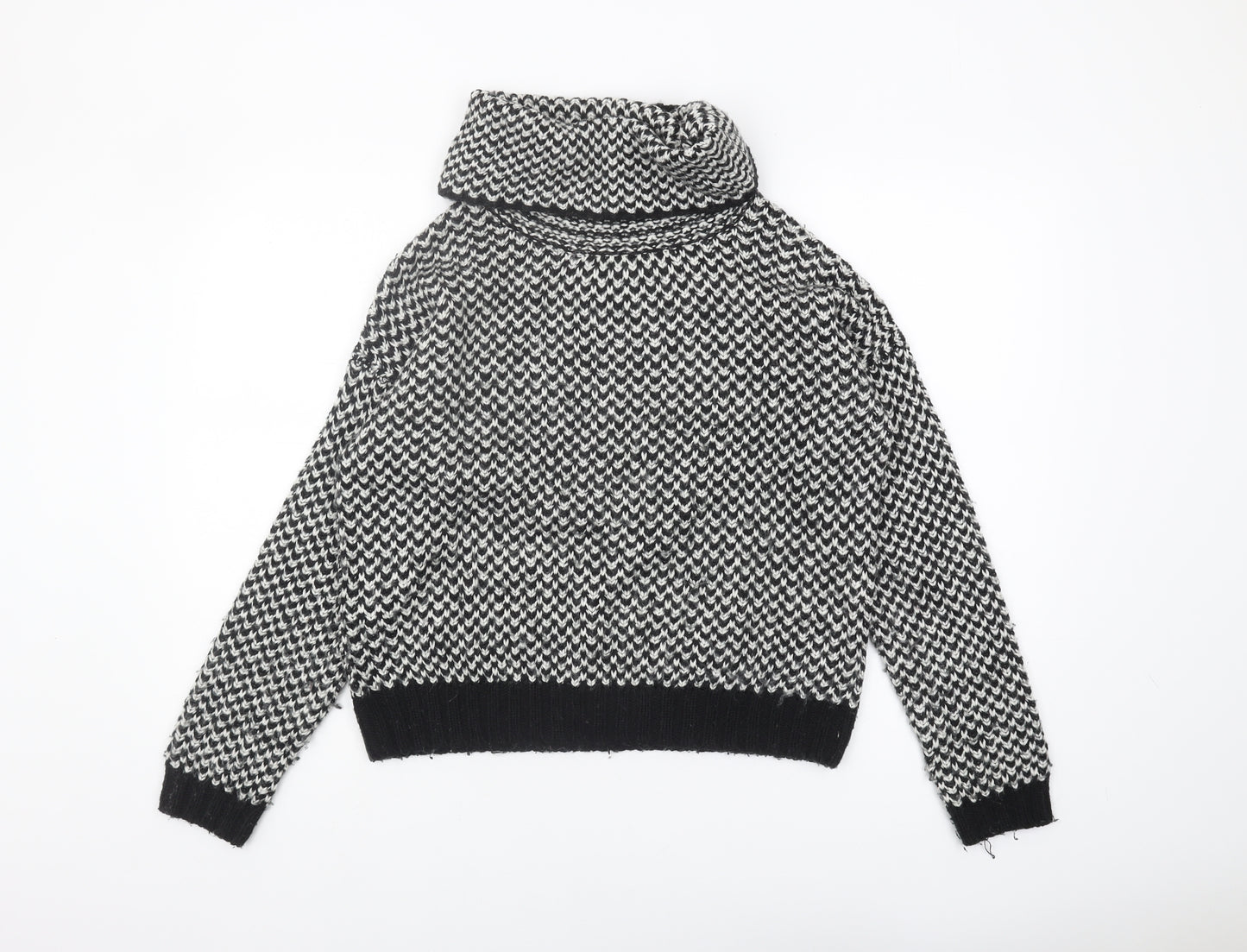 New Look Women's Black Cowl Neck Pullover M