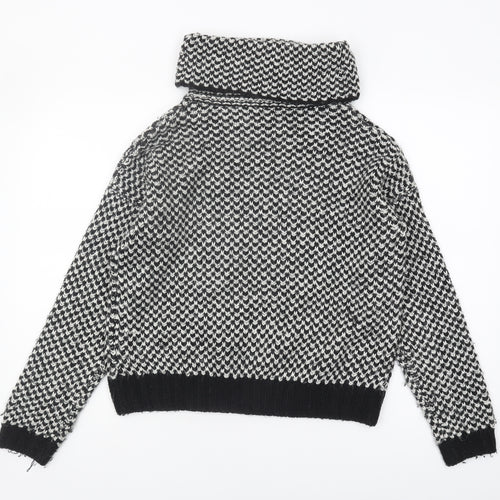 New Look Women's Black Cowl Neck Pullover M