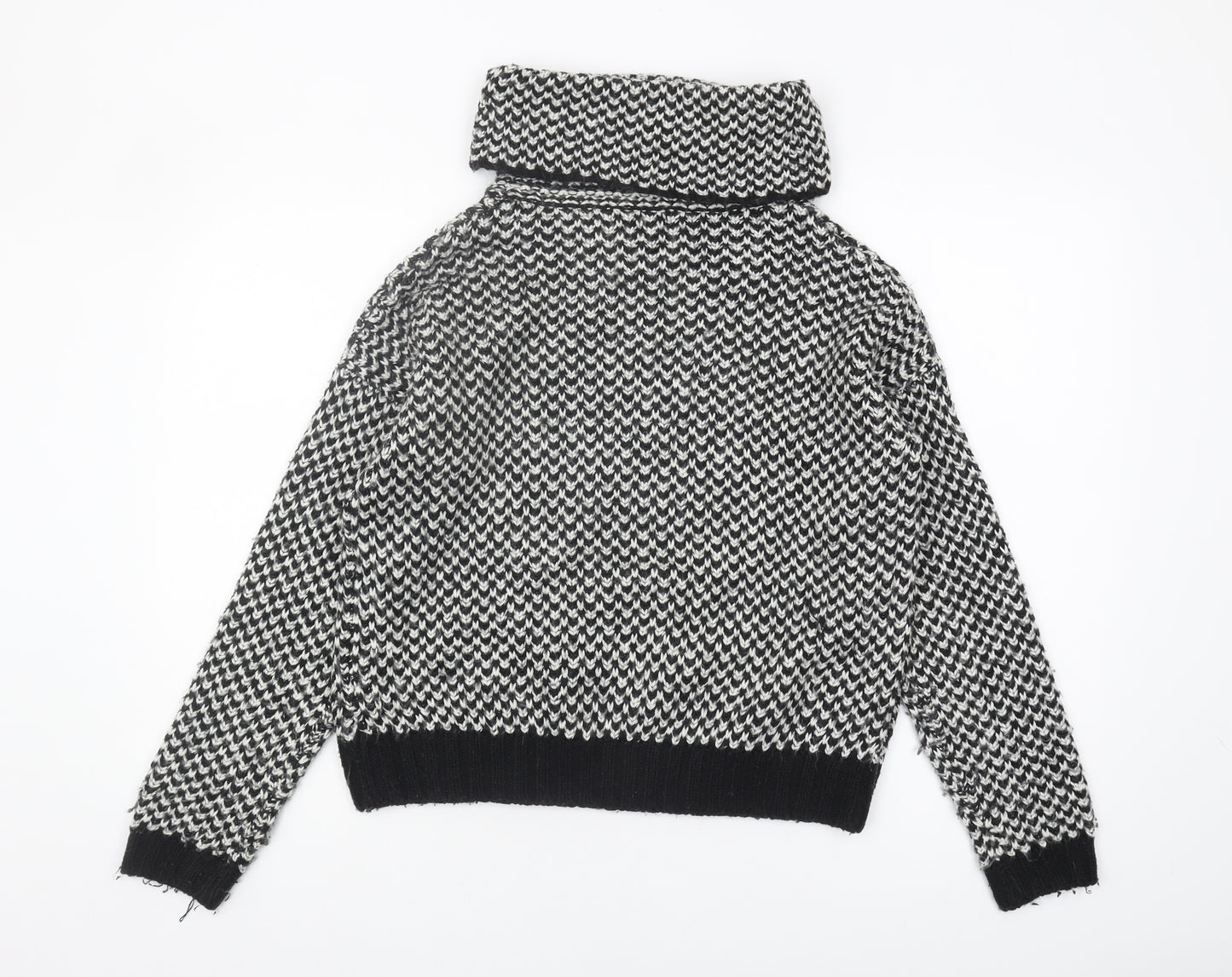 New Look Women's Black Cowl Neck Pullover M