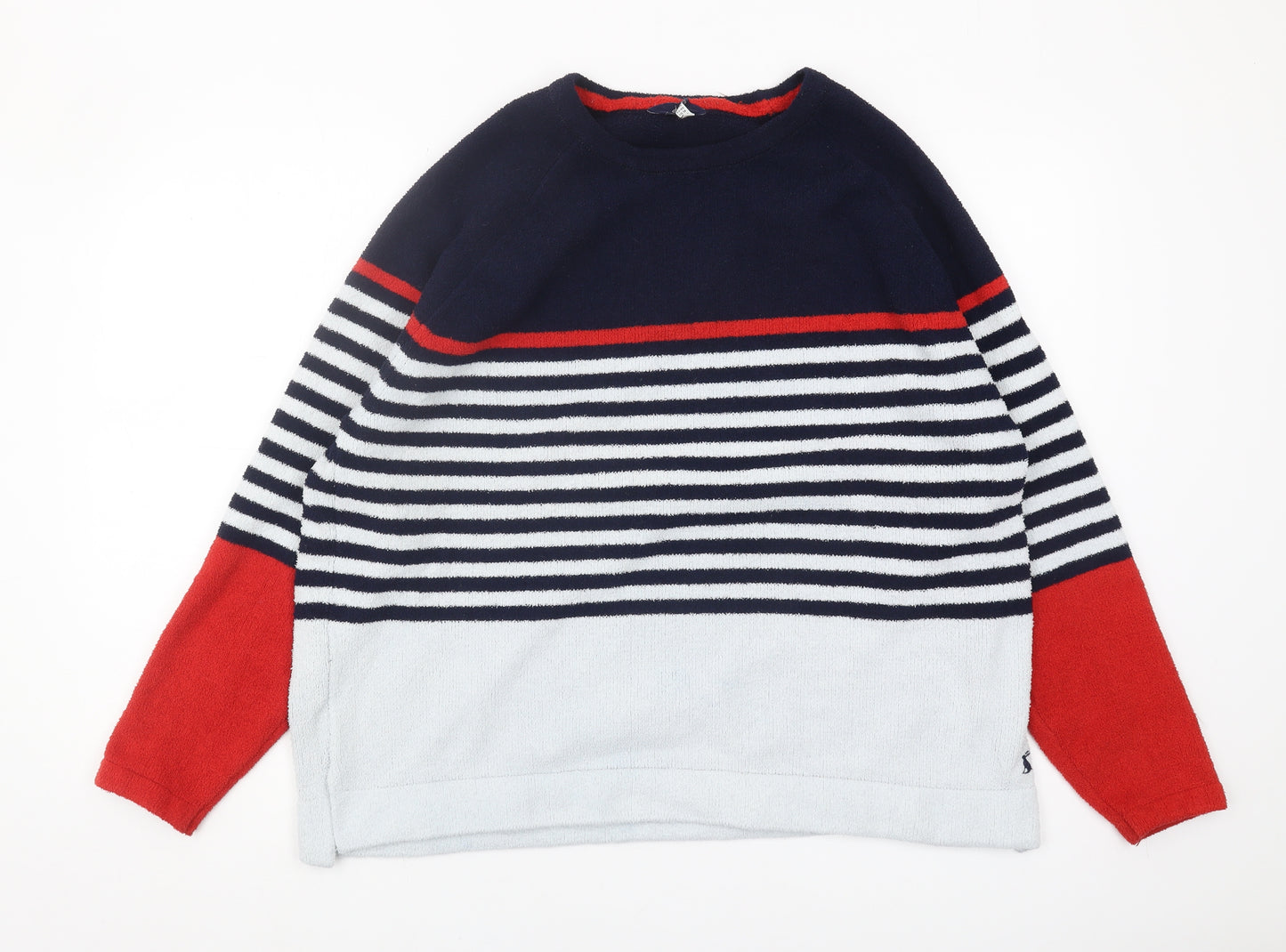 Joules Women's Multicoloured Pullover Striped Jumper Size 18