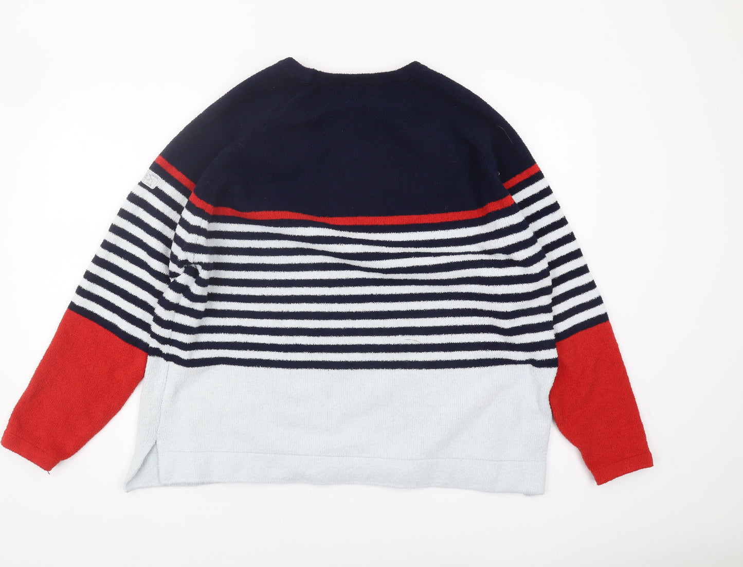 Joules Women's Multicoloured Pullover Striped Jumper Size 18