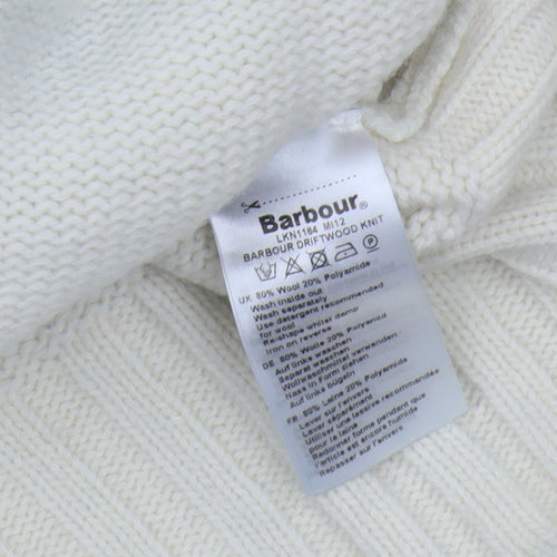 Barbour Women's Ivory Fair Isle Pullover Jumper Size 12