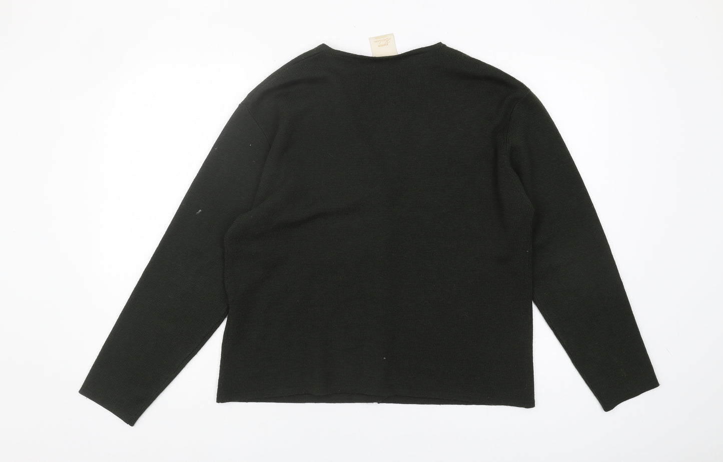 Eastex Women's Green V-Neck Cardigan L