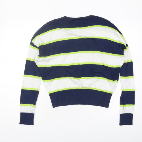 WISPR Women's Multicoloured Striped Pullover Jumper S