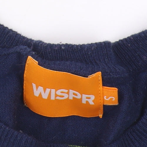 WISPR Women's Multicoloured Striped Pullover Jumper S