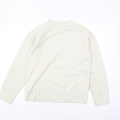 Marks and Spencer Women's Ivory Sequin Jumper - S