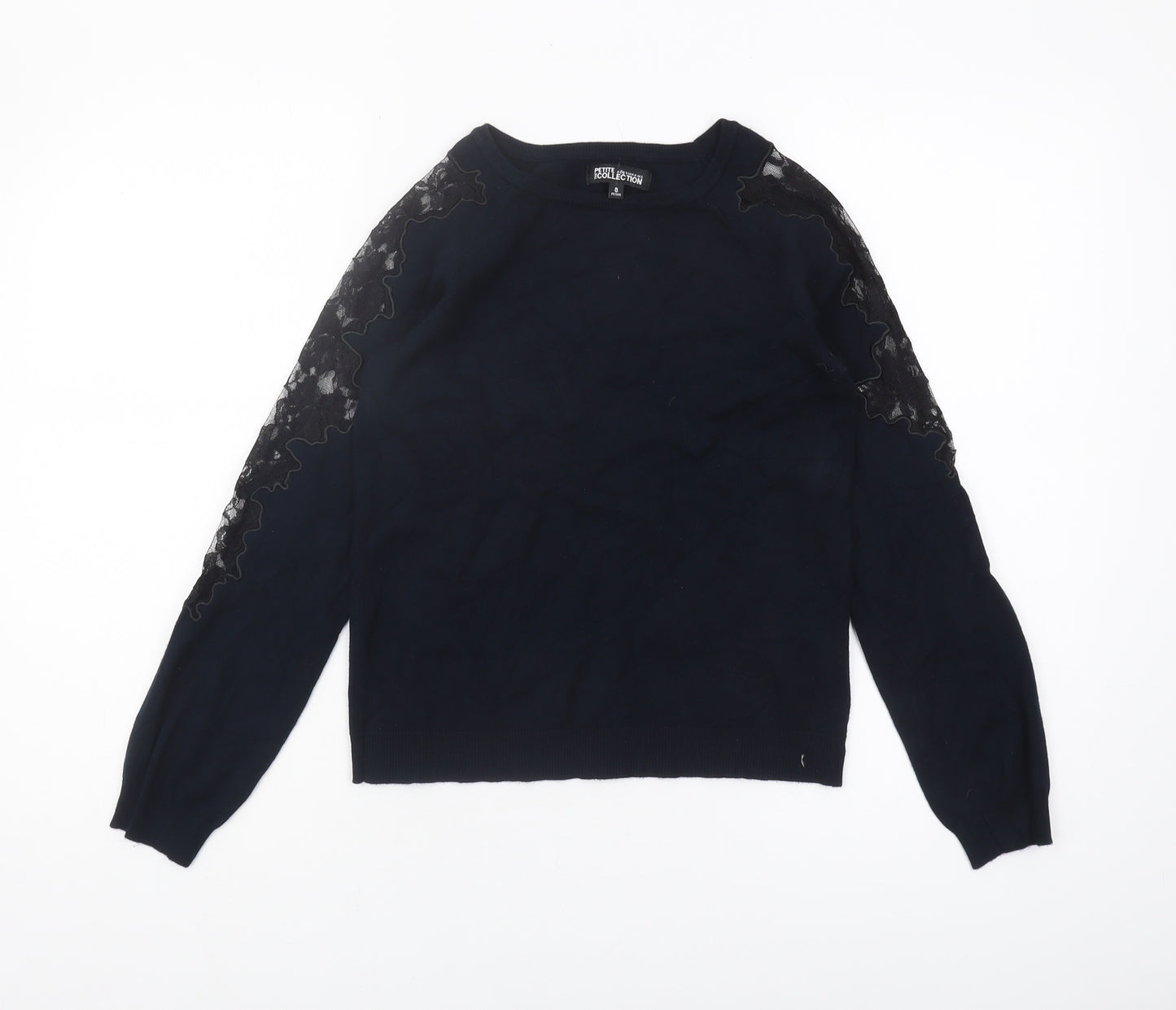 Debenhams Women's Black Pullover Jumper Size 8 Petite