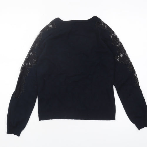 Debenhams Women's Black Pullover Jumper Size 8 Petite