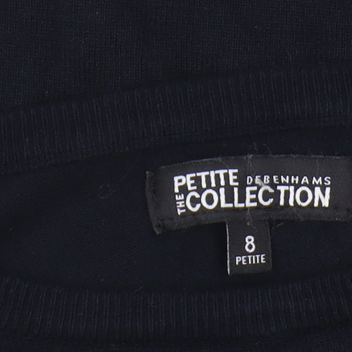 Debenhams Women's Black Pullover Jumper Size 8 Petite