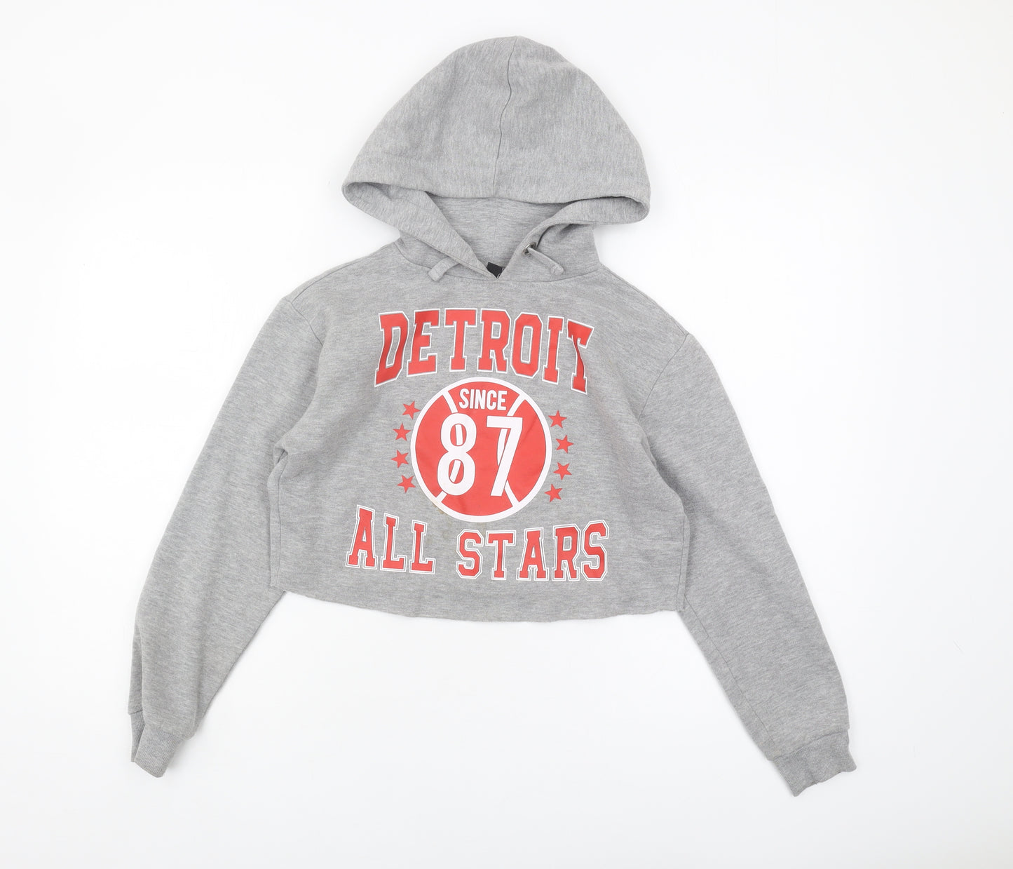 New Look Girls Grey Pullover Hoodie 146 Sports Style