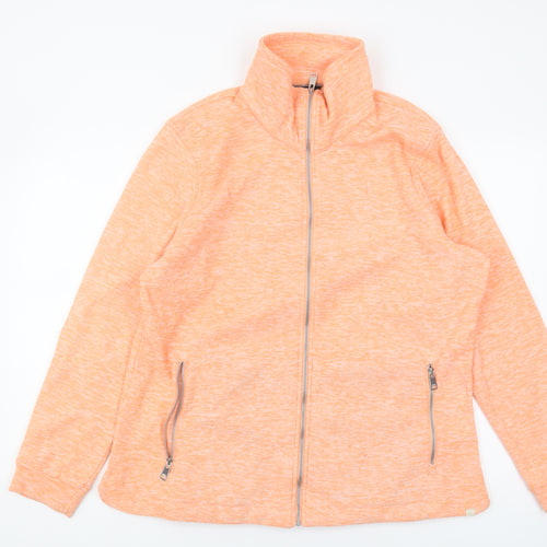 Regatta Orange Full Zip Sweatshirt Women Size 18