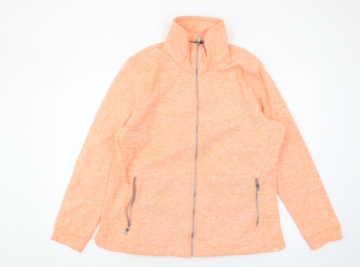 Regatta Orange Full Zip Sweatshirt Women Size 18