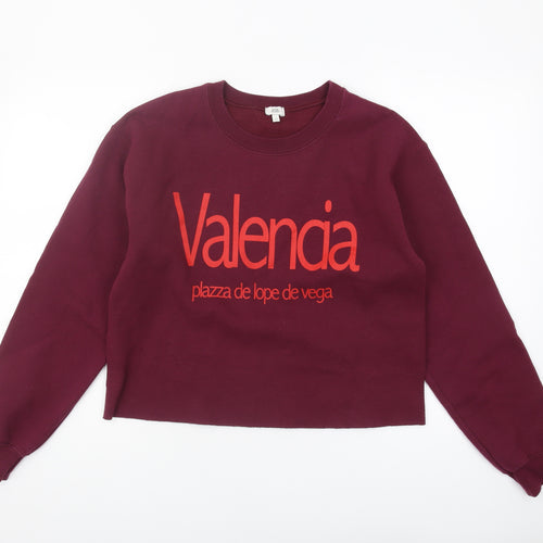 River Island Women’s Red XS Logo Sweatshirt