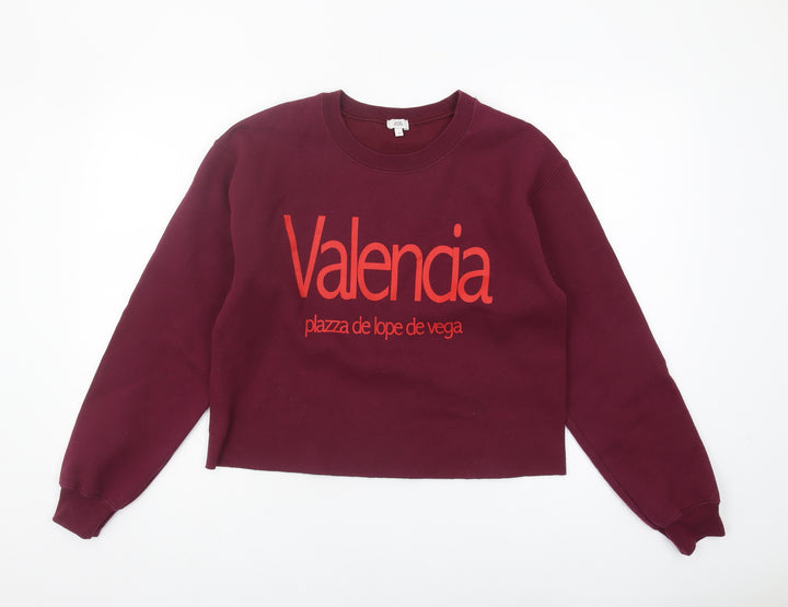 River Island Women’s Red XS Logo Sweatshirt
