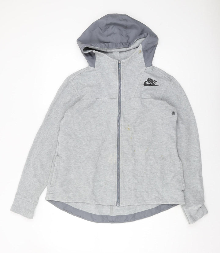 Nike Women's Grey Full Zip Hoodie S