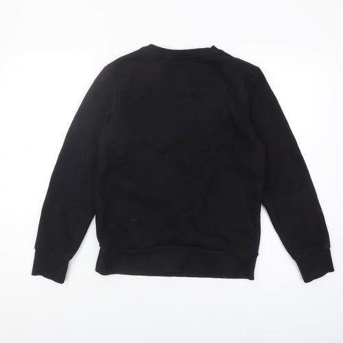 Converse Boys Black Sweatshirt, Size M, Crew Neck