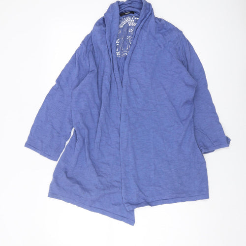 Marks and Spencer Women’s Blue Open-Knit Cardigan