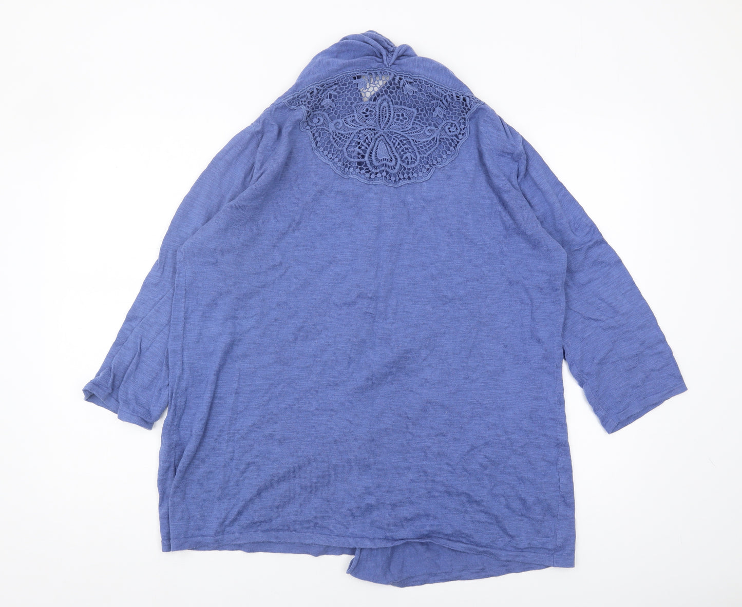 Marks and Spencer Women’s Blue Open-Knit Cardigan