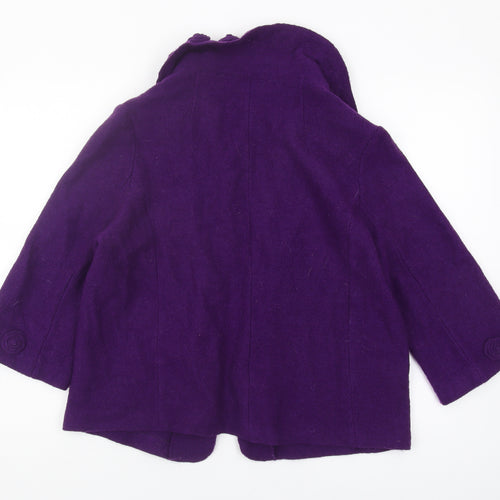 Fenn Wright Manson Women’s Purple Wool Cardigan XL