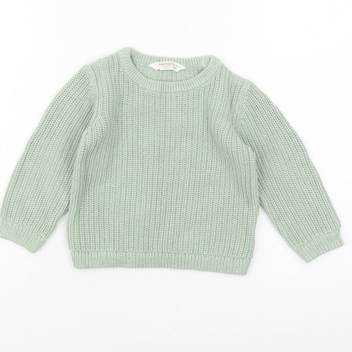 John Lewis Unisex Baby Green Jumper 12-18M Casual Pullover