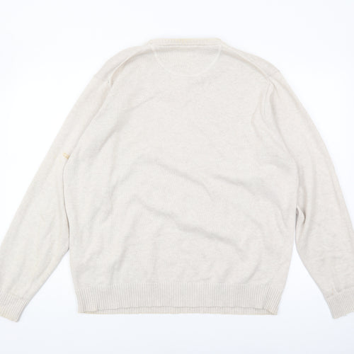 Wolsey Mens Beige Cotton Pullover Jumper Size L