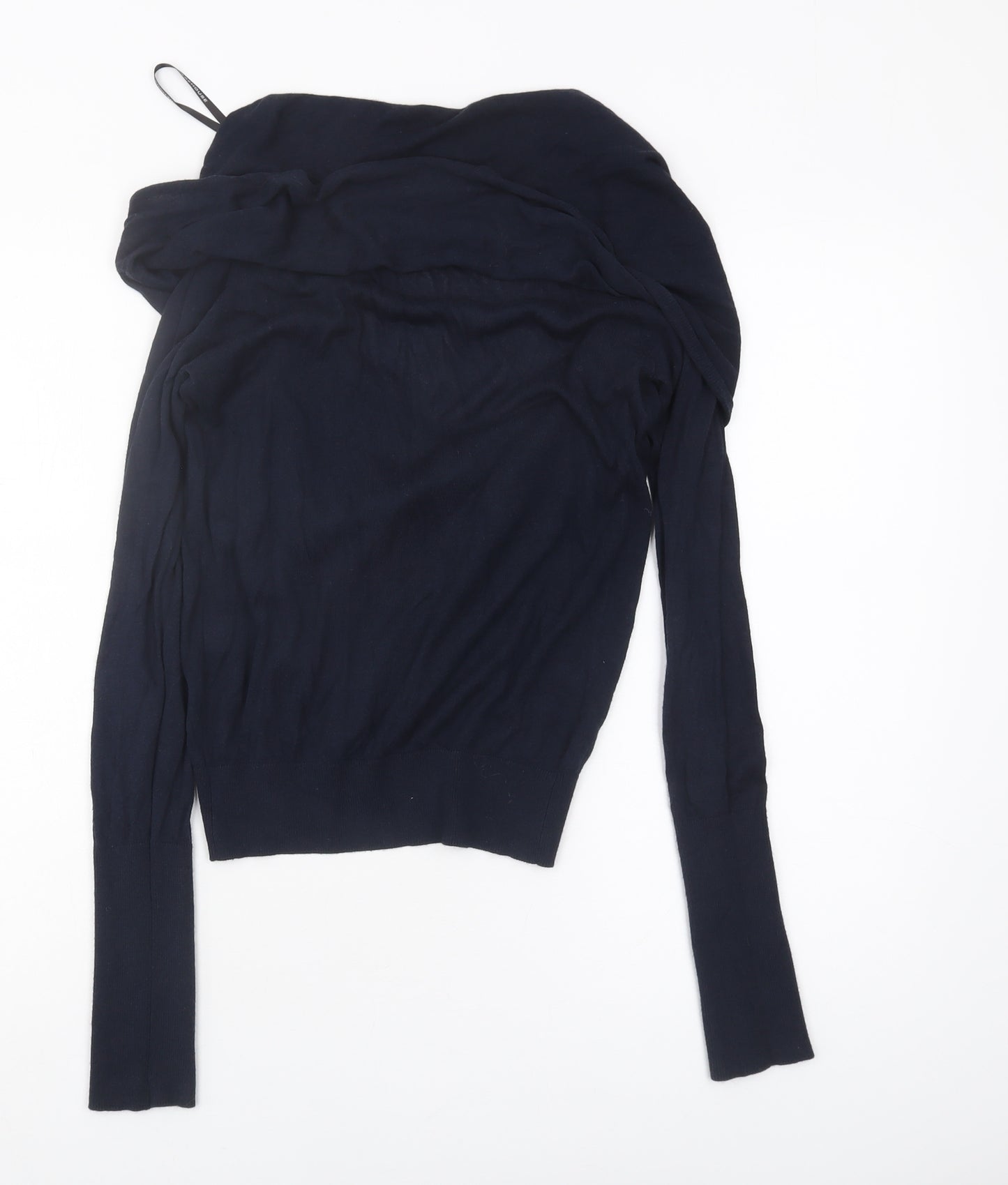 Warehouse Women's Blue Long Sleeve Jumper Size 8