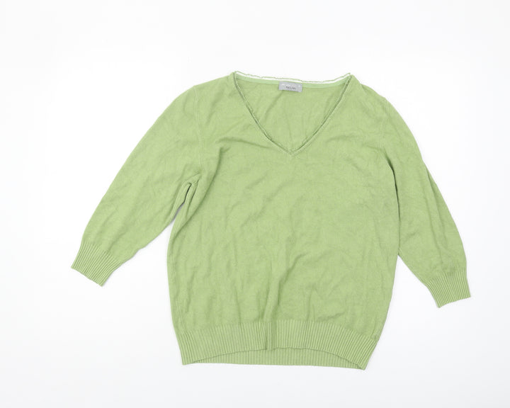 Per Una Women's Green Pullover Jumper Size 18
