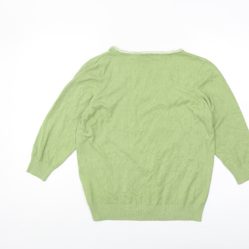 Per Una Women's Green Pullover Jumper Size 18