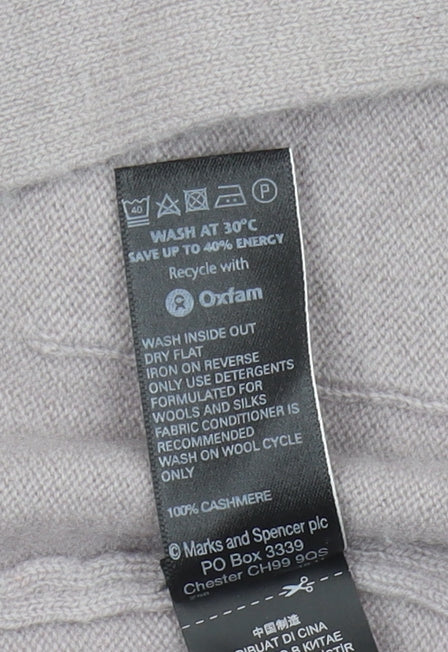 Marks and Spencer Women's Grey Cashmere Cardigan Size 10