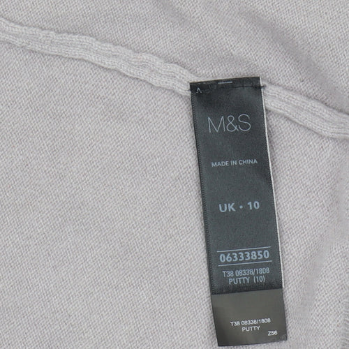Marks and Spencer Women's Grey Cashmere Cardigan Size 10
