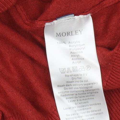 Morley Men's Red V-Neck Pullover Jumper 2XL