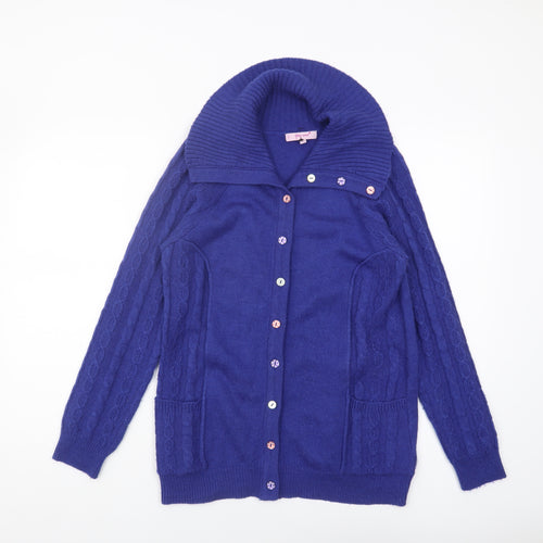 Marks and Spencer Women's Blue Cardigan Size 14