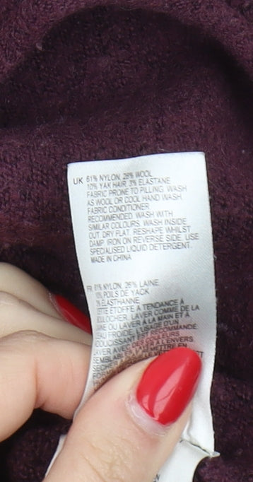 White Stuff Women's Purple Pullover Jumper - Size 12