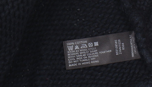 Maine New England Women's Black Vest Cotton Knit Size 18