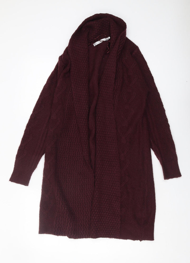 Isle Women's Red Cable-Knit Cardigan Size S