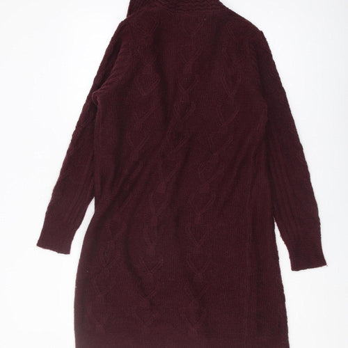 Isle Women's Red Cable-Knit Cardigan Size S