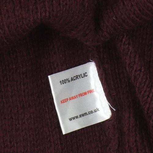 Isle Women's Red Cable-Knit Cardigan Size S