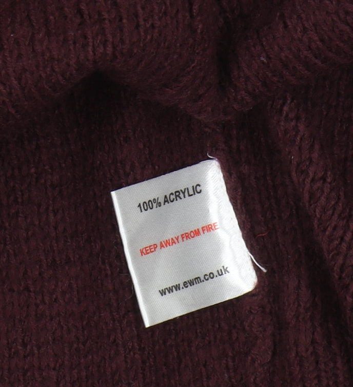 Isle Women's Red Cable-Knit Cardigan Size S