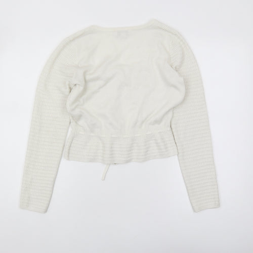 Warehouse Women's Ivory Cardigan, Size 12